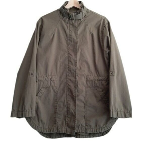 JOE FRESH Canvas Jacket Utility Sleeves Olive Green Sz S - Picture 1 of 13